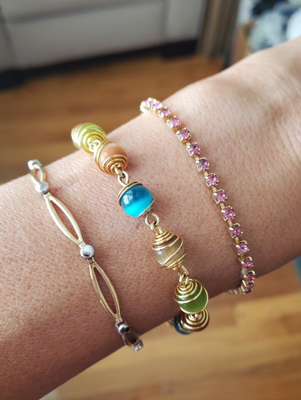 3 Gold Bracelets